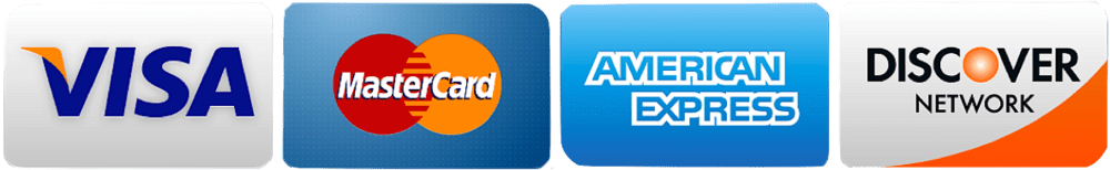 Credit Card Icons Footer VISA MASTERCARD AMERICAN EXPRESS DISCOVER NETWORK
